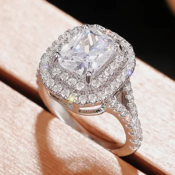 CAOSHI Štýlové Ženy Luxusné Prst Prsteň Pôvabná Dáma Zapojenie Pásma Šperky Svetlé Zirconia Príslušenstvo pre Svadobné Party