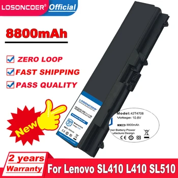 LOSONCOER 42T4708 Notebook Batéria Pre Lenovo ThinkPad SL410 L410 SL510 L510 T410 T510 E40 E50 E420 L412 L420 L521 W510 T410i E520