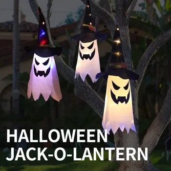 Nový Sprievodca Klobúk Svietidla Halloween Dekorácie Vonkajšie Dekorácie Roztomilý Strana navrhne Farebné LED Svetlá Krytý Záhradný Ornament