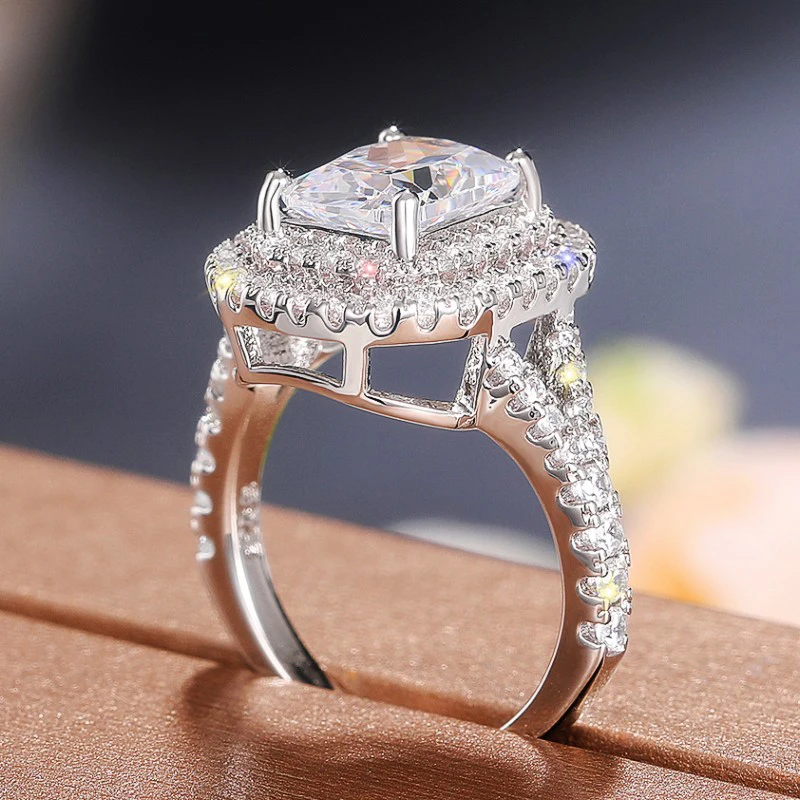 CAOSHI Štýlové Ženy Luxusné Prst Prsteň Pôvabná Dáma Zapojenie Pásma Šperky Svetlé Zirconia Príslušenstvo pre Svadobné Party - 3